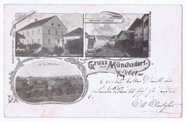 Grossansicht in neuem Fenster: Historisches Roßbach - Ortsansichten - Münchsdorf