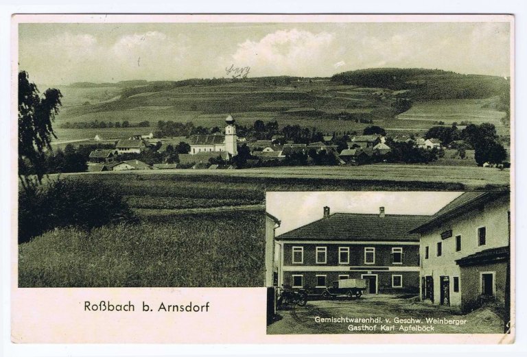 Grossansicht in neuem Fenster: Historisches Roßbach - Ortsansichten - Roßbach