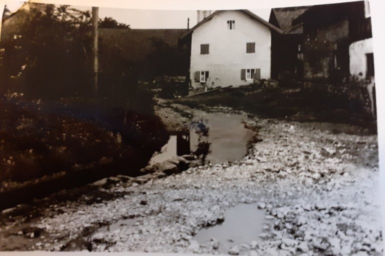 Hochwasser 1959 - Punkhaus im Hintergrund Hochwasser 1959 - Punkhaus im Hintergrund
