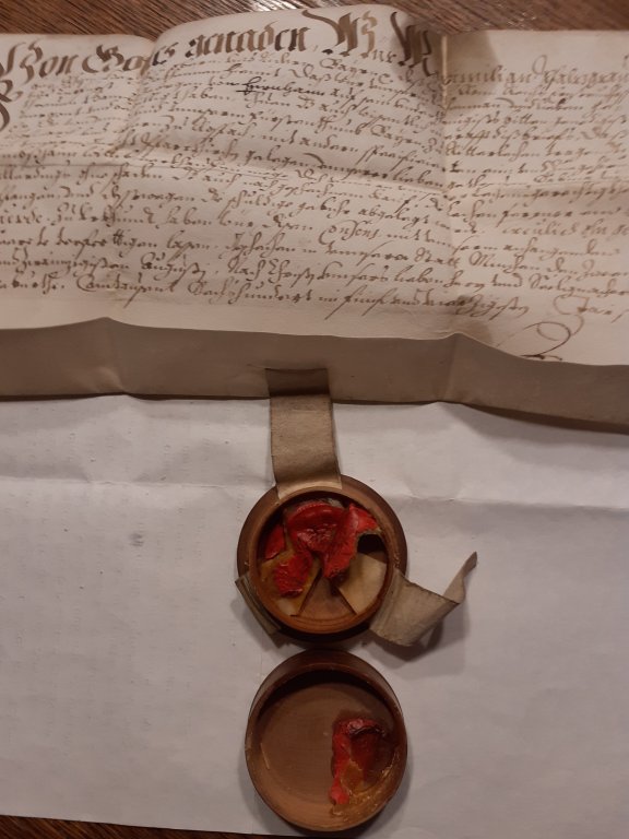 Urkunde mit Original-Siegel Urkunde mit Original-Siegel