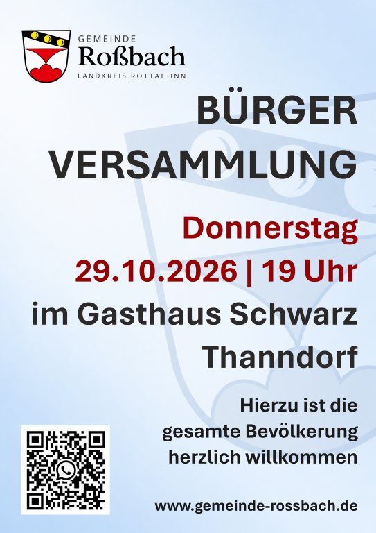 Plakat Bürgerversammlung 2026
